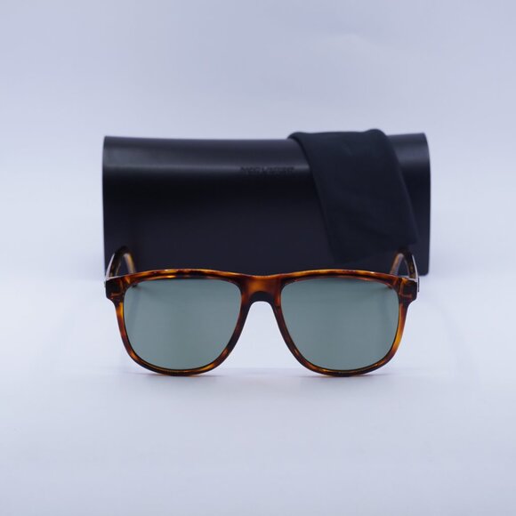 Saint Laurent SL334 003 Aviator Sunglasses - Havana/Green - Picture 2 of 9